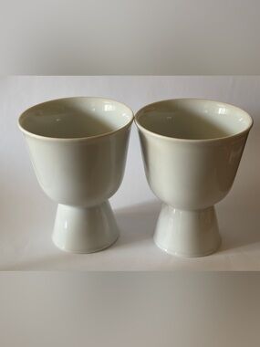 Vintage Mid Century Double Egg Cups Made in Germany Set of Two 3 1/2”